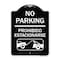 Signmission No Parking Prohibido Estacionarse W/ Car Tow Graphic Heavy-Gauge Alum Sign, 24" x 18", BW-1824-23632 A-DES-BW-1824-23632 - alternate 1